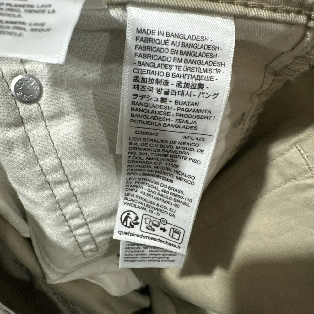 Levi's 514 Straight Fit Jeans Men's 30x30 Stretch Zip Fly 5 Pockets Logo NWT
